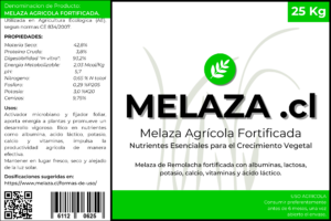 Etiqueta Melaza Agrícola Fortificada