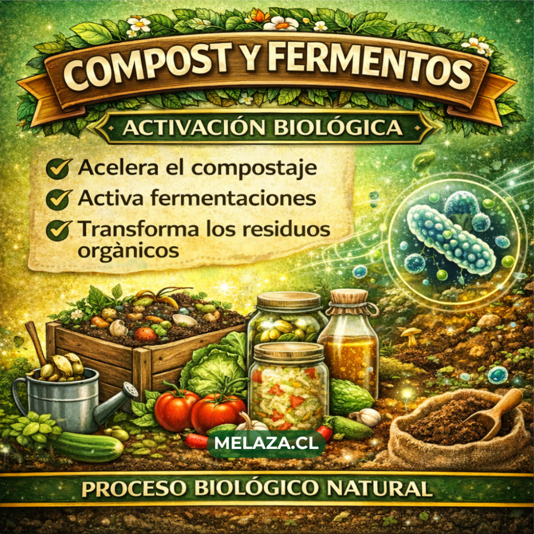 Etiqueta Simple de Melaza para Compost y Fermentos