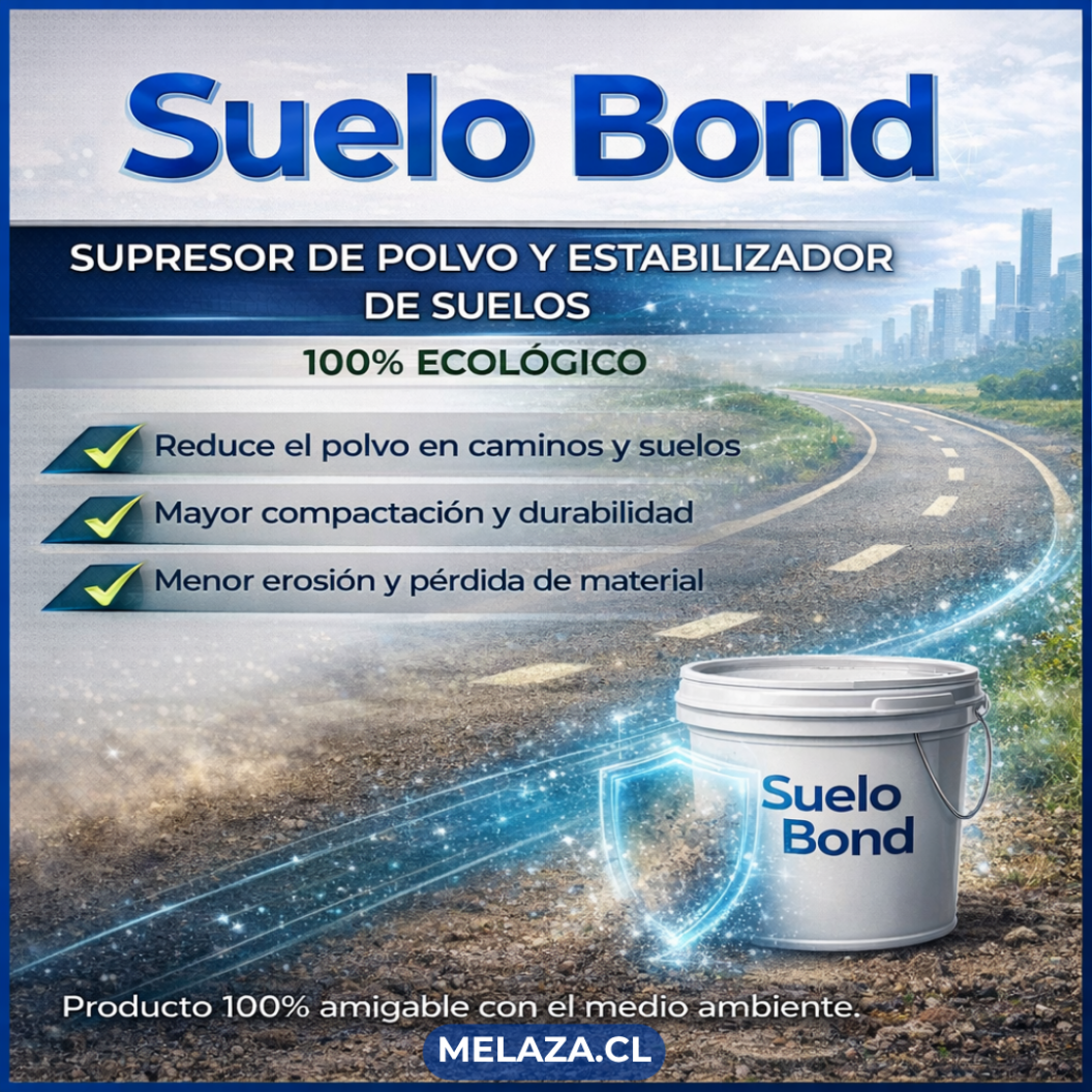 Etiqueta Simple de Supresor de Polvo SueloBond