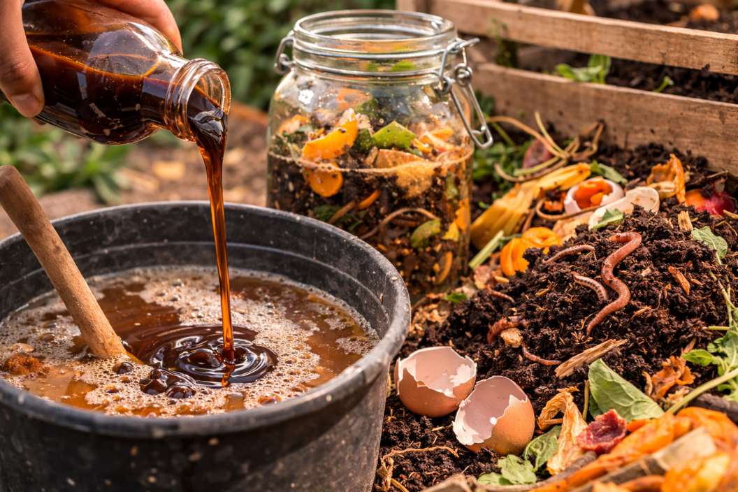 Aplicación de melaza en proceso de compostaje para activar microorganismos